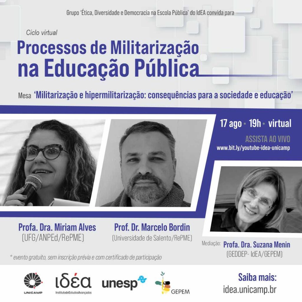 Militarização e hipermilitarização: consequências para a sociedade e educação