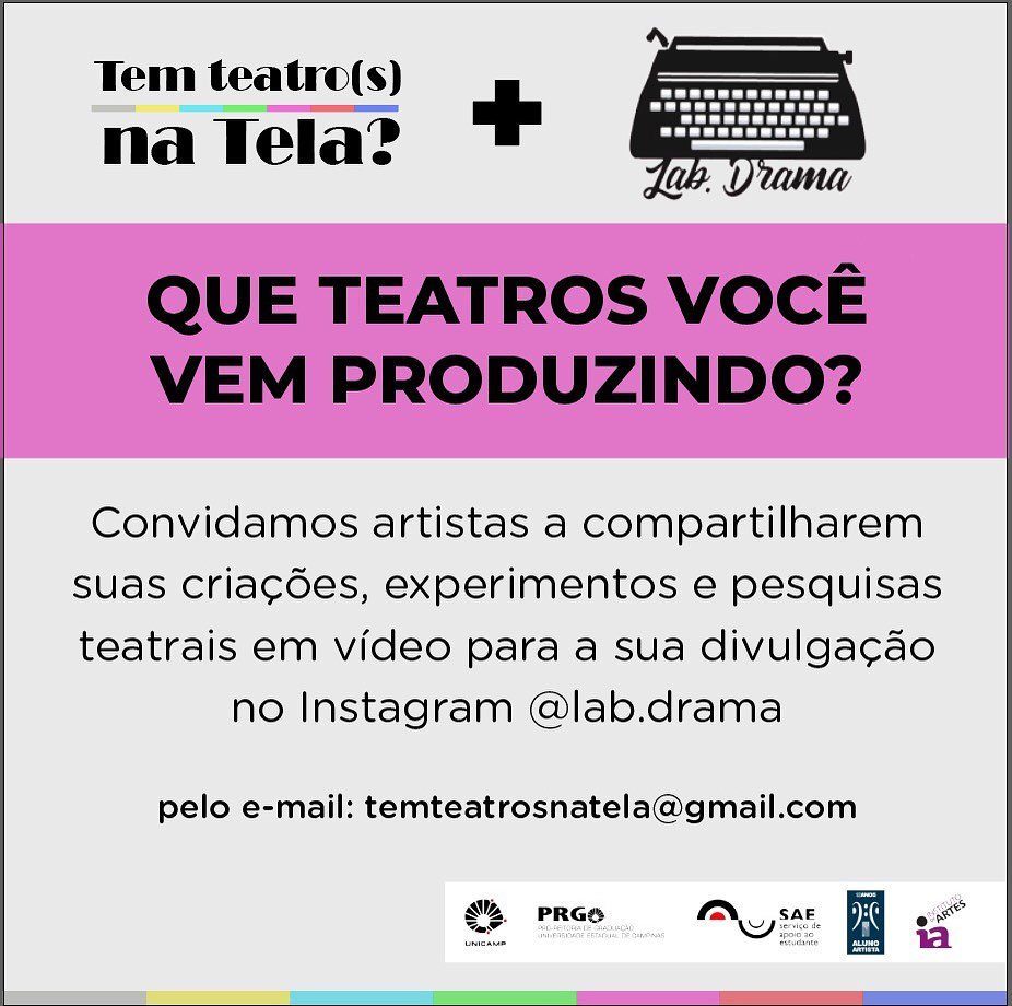 Tem teatro(s) na tela?