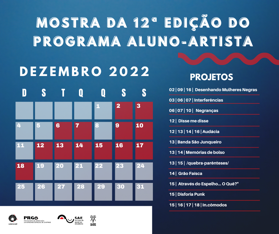 Mostra da 12ª Edição do Programa Aluno-Artista