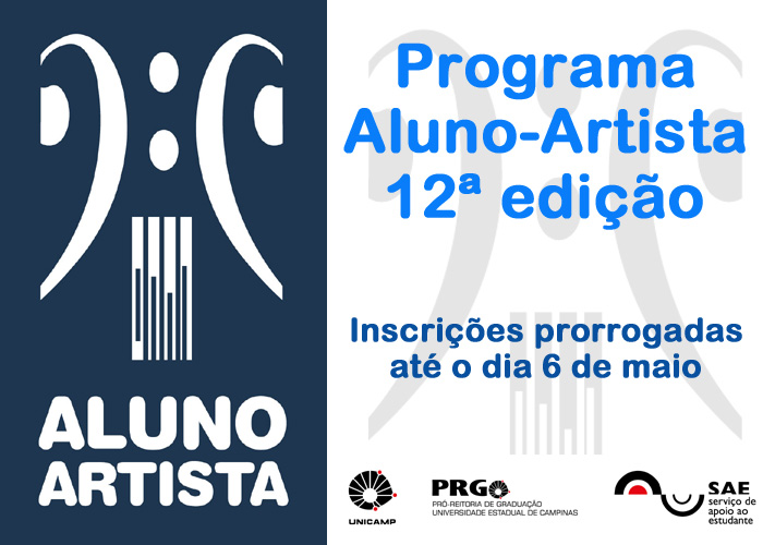 ALUNO-ARTISTA 12ª edição: inscrições prorrogadas