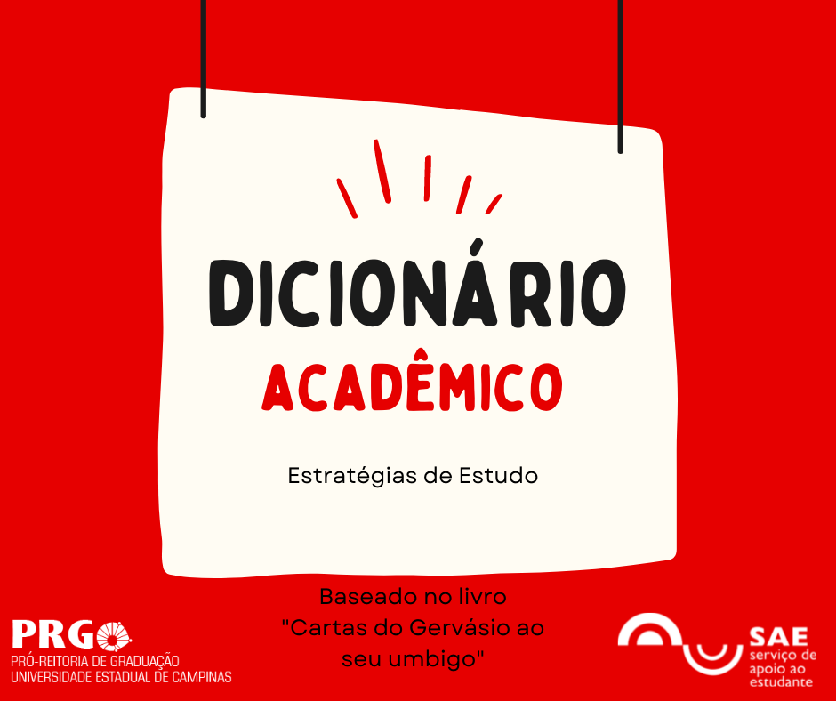 Vem conferir nosso dicionário acadêmico! Recheado de estratégias de estudos para te ajudar durante sua trilha acadêmica.