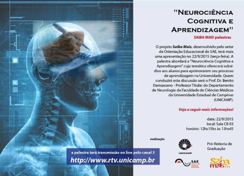 SAE oferece palestra "Neurociência Cognitiva e Aprendizagem"