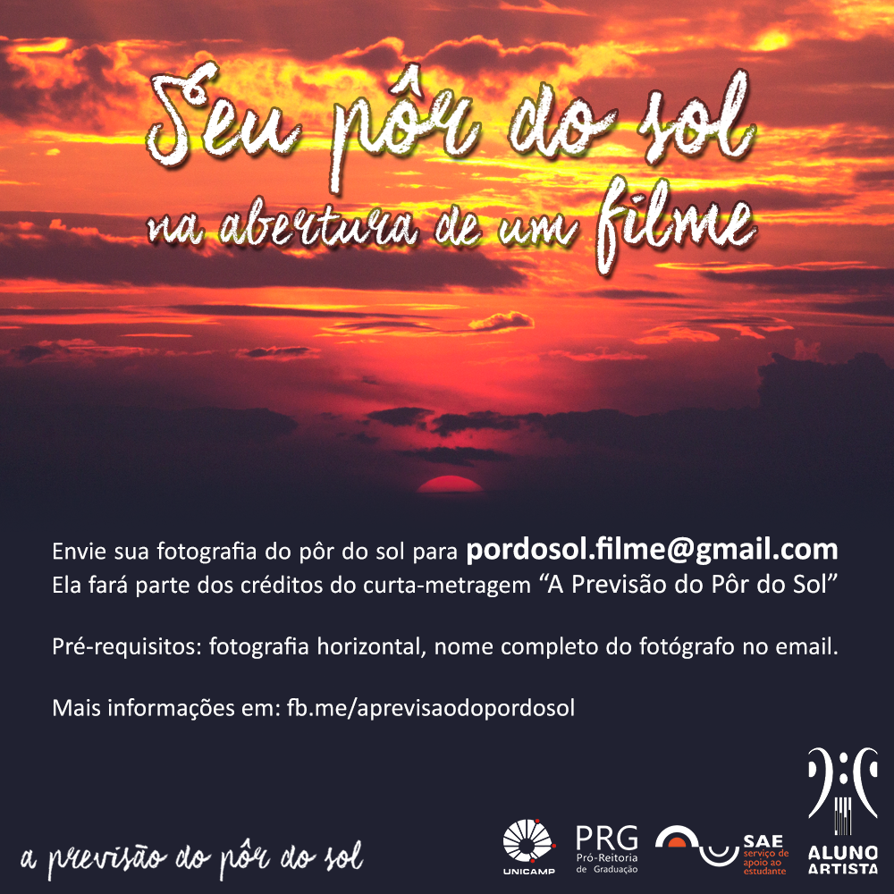 Projeto A Previsão do Pôr do Sol chama todos a enviarem suas fotografias