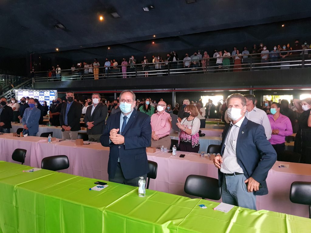 Superintendente do HC da Unicamp, Antonio Gonçalves de Oliveira Filho na cerimônia de implantação da Frente Parlamentar das Pessoas com Deficiência e Doenças Raras nos municípios paulistas