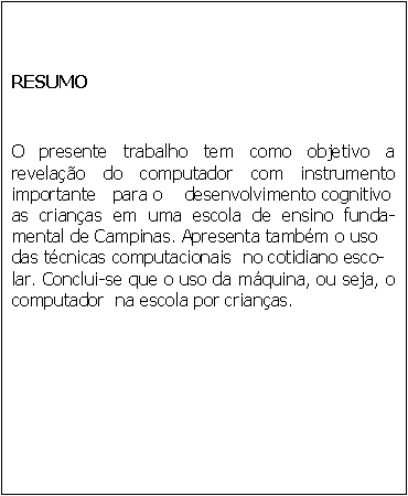 Modelo de Resumo