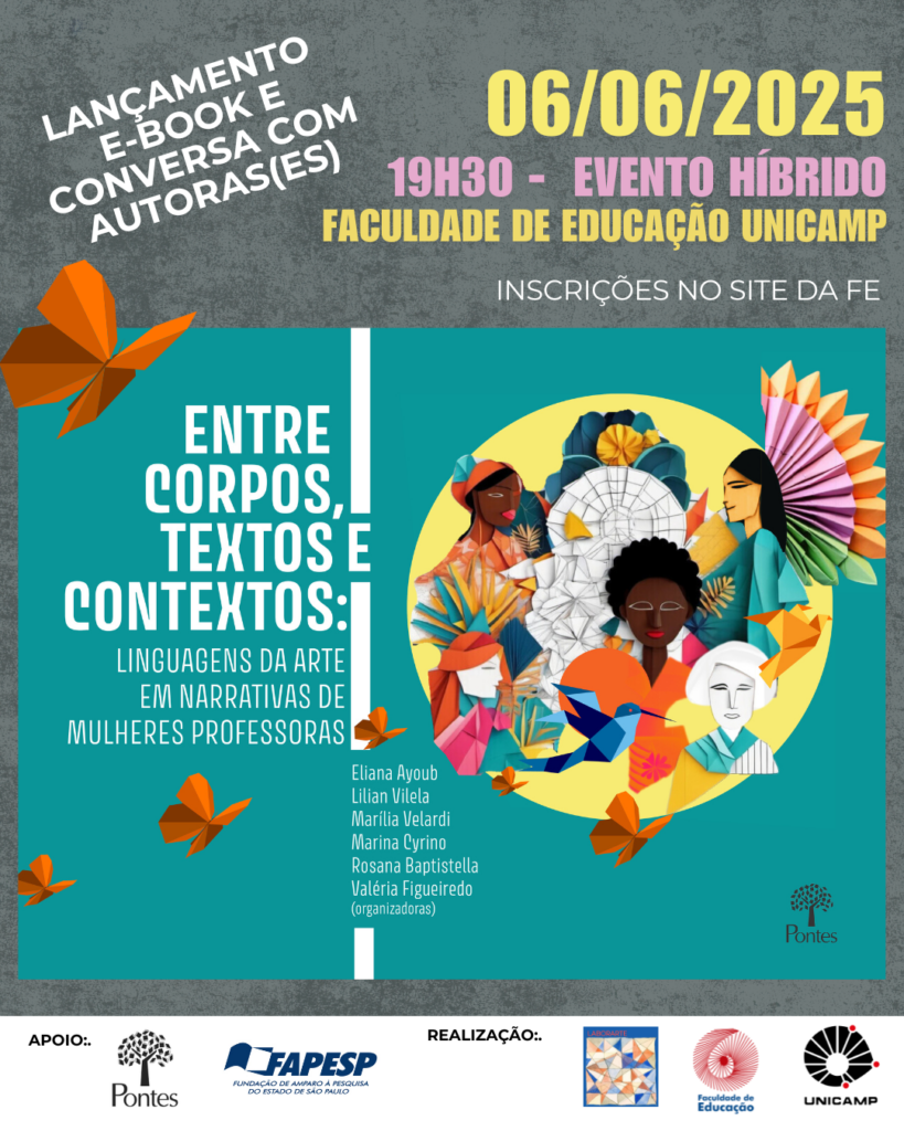 Carta do lançamento do livro Entre corpos, textos e contextos.