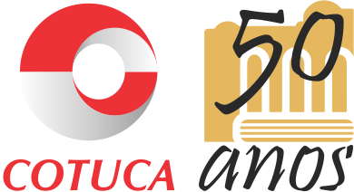Logo comemorativo - 50 anos do Cotuca